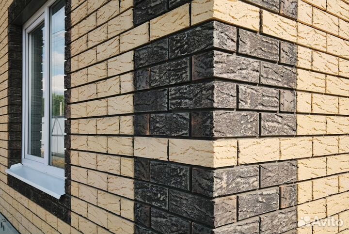 Тюменский облицовочный кирпич Графит