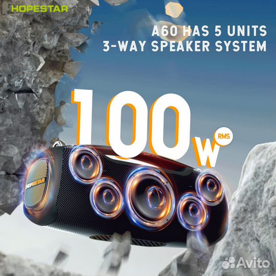 Портативная колонка hopestar A60 party 100W Black