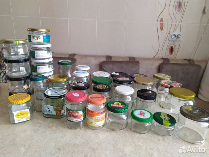 Стеклянные бутылки 1л, банки 0,5; 0,25; 0,2 и 0,1