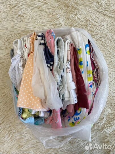 Вещи пакетом на девочку 62-68