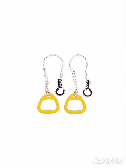 Кольца гимнастические детские треугольные, Желтые