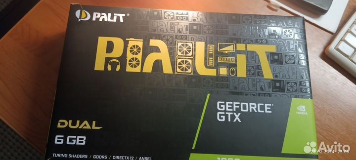 Продам Palit GeForse GTX 1660 Dual