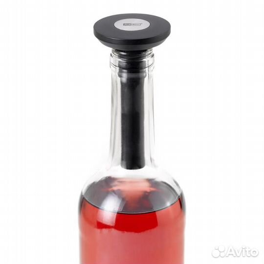 Вакуумная пробка для вина AdHoc, черная