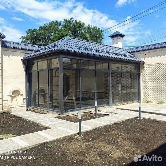 Остекление летней кухни