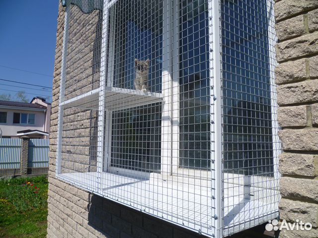 Балкон для маленьких пород собак и кошек на окно