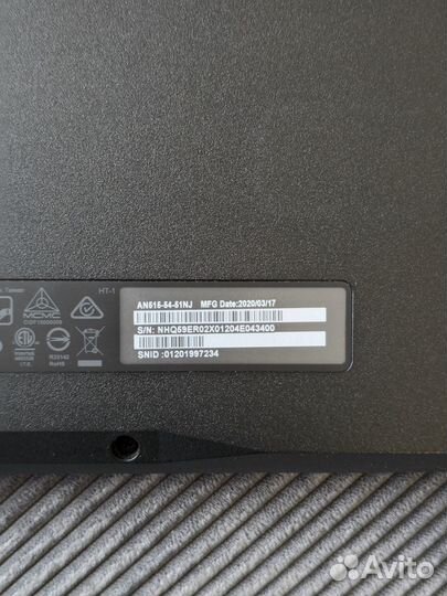 Ноутбук Acer Nitro 5 (AN515-54-51NJ)