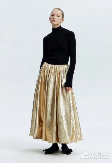 Золотая юбка-баллон Lime