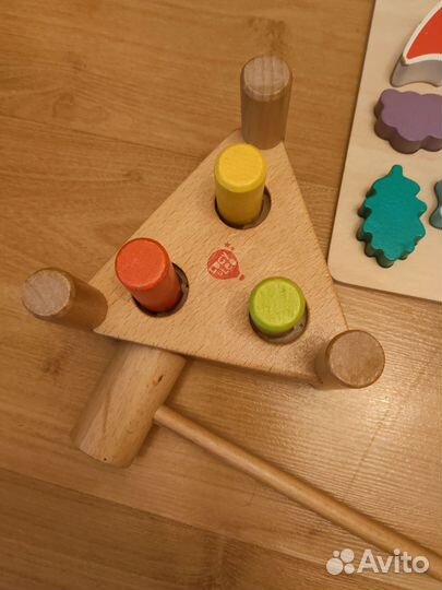 Деревянные игрушки монтессори