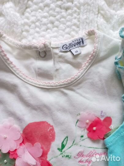 Летний пакет вещей для девочки 62-68 размер