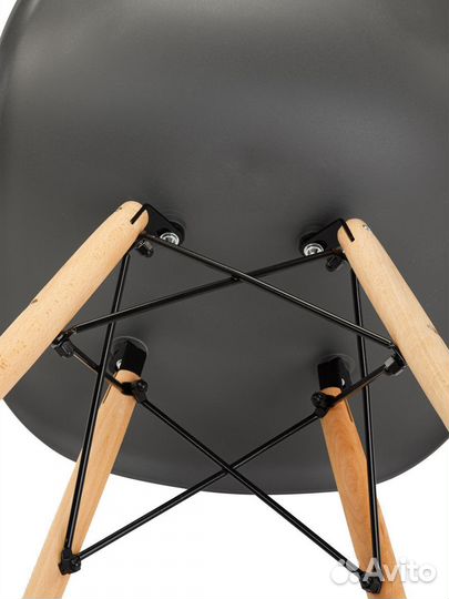Стул в стиле eames DSW,темно- серый, 3 шт