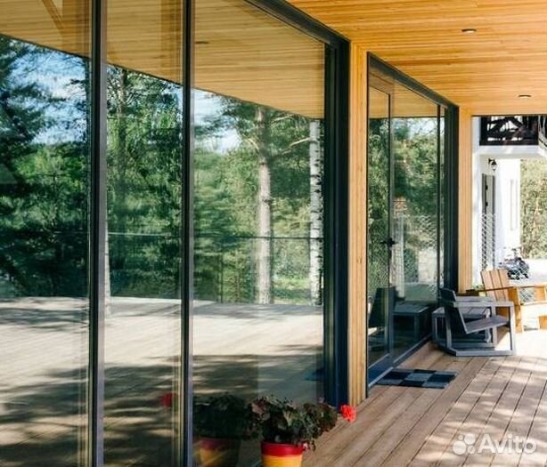 Алюминиевые окна раздвижные