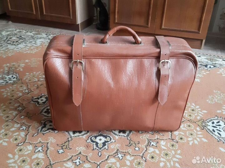 Чемодан натуральная кожа СССР