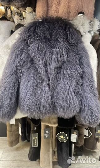 Шуба из натурпльной ламы