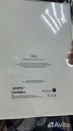 iPad (9th Generation) Wi-Fi новый В упаковке