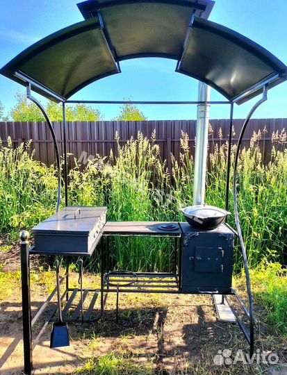 Беседка с мангалом