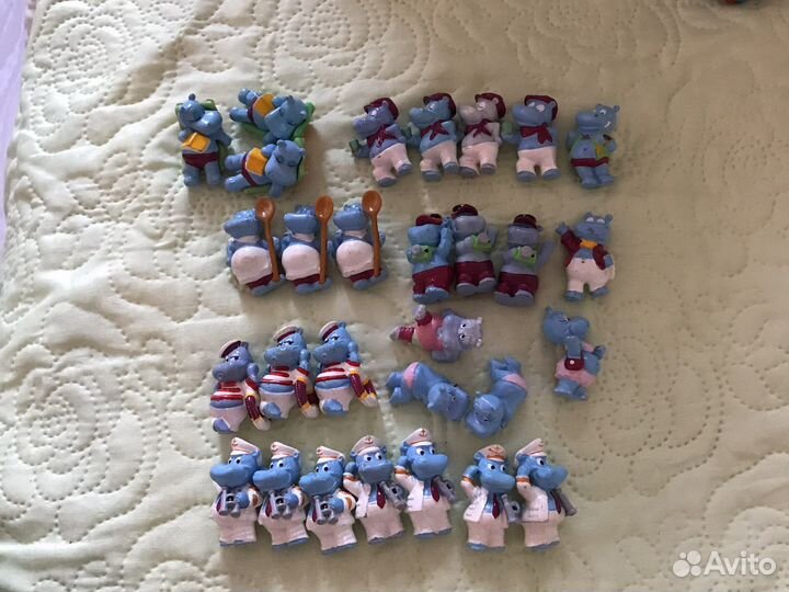 Киндеры 90-х коллекция бегемотиков