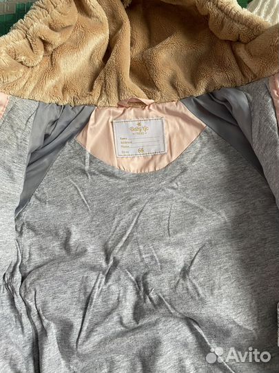 Зимний комбинезон для девочки 68