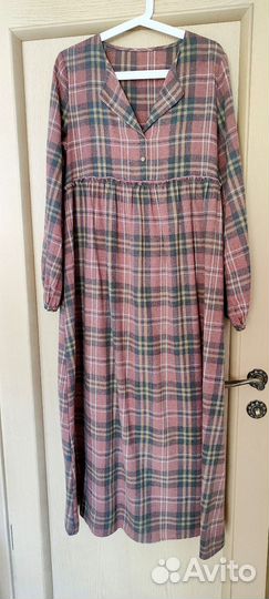 Платье в клетку осень/весна/зима