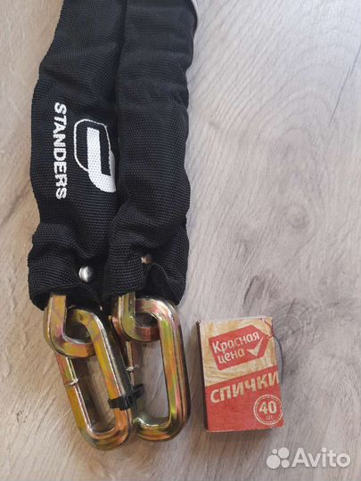 Цепь противоугонная для велосипеда 1 метр 10 мм