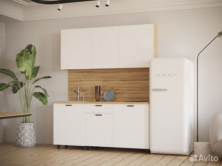 Готовая кухня Норди 1,7м со столешницей и стеновой