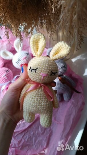 Мягкая игрушка заяц ручной работы