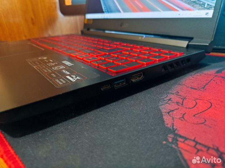 Ноутбук acer ryzen 5/gtx1650ti/16gb/512+256ssd