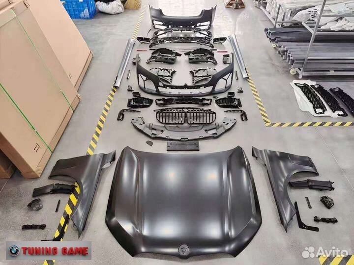 Рестайлинг BMW 7 G11, хром, полный комплект реста