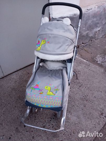 Сани коляска детские