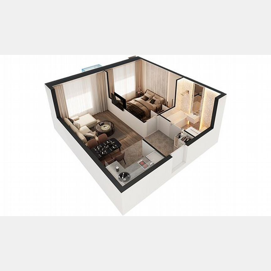 1-к. апартаменты, 36,8 м², 12/30 эт.