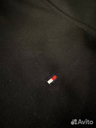 Зип худи Tommy Hilfiger черная люкс мужская