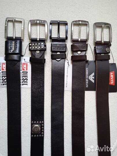 Мужской кожаный ремень (Италия)