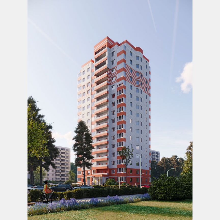 2-к. квартира, 52 м², 6/16 эт.