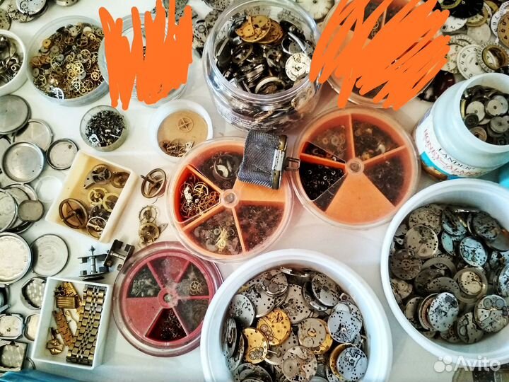 Часы, механизмы, балансы. Для рукоделия