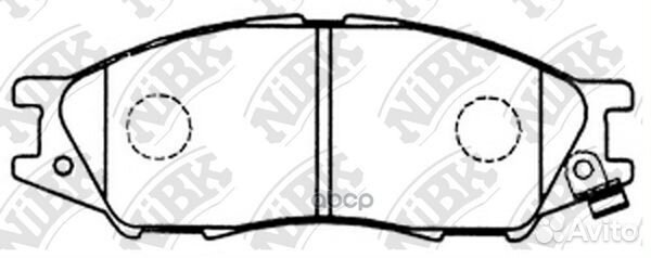 Колодки тормозные передние nibk PN2435 PN2435 NiBK