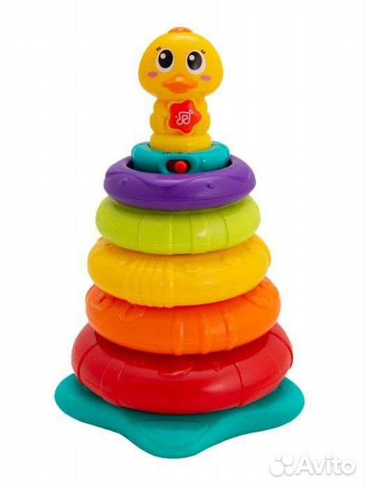 Hola: Игрушка развивающая пирамидка Утка