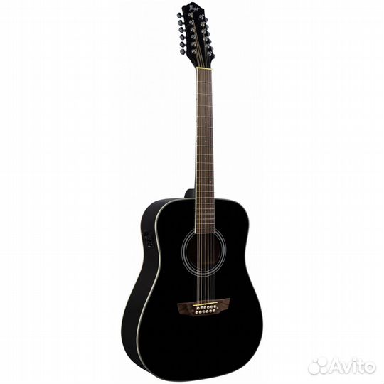 Электроакустическая гитара Flight D-200/12 BK EQ