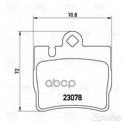 Колодки тормозные MB W220 98/C215 99- диск. задн