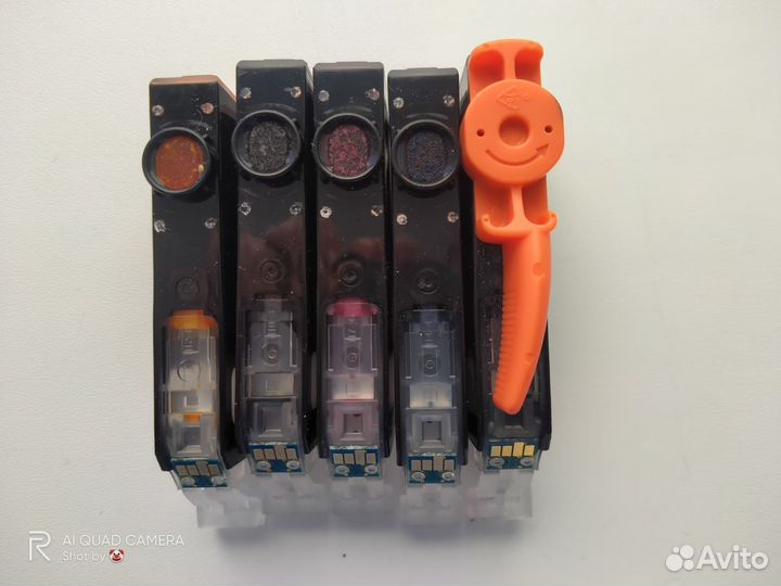 Картриджи Canon 521, заправленые