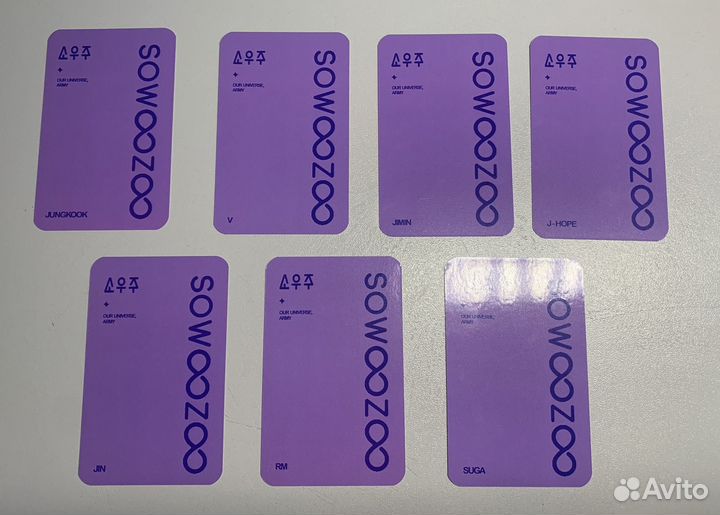 Карты с BTS our univers, 8,5x5,4 неоргинальные