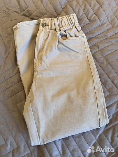 Джинсы бежевые h&m