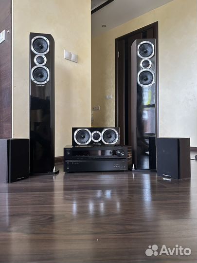 Акустическая система Wharfedale, ресивер onkyo