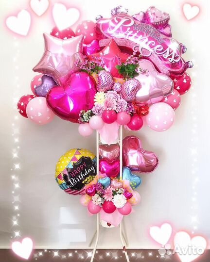 Воздушные шары с конфетами