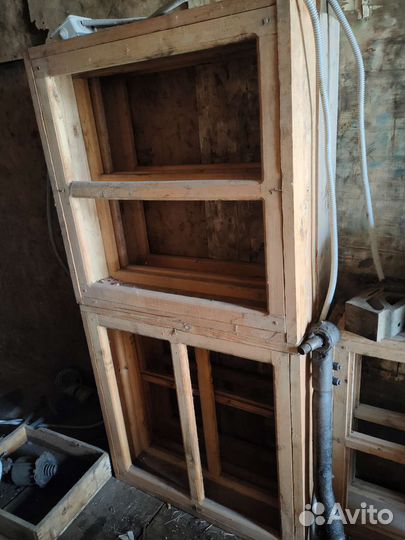 Оконные блоки деревянные 80*80