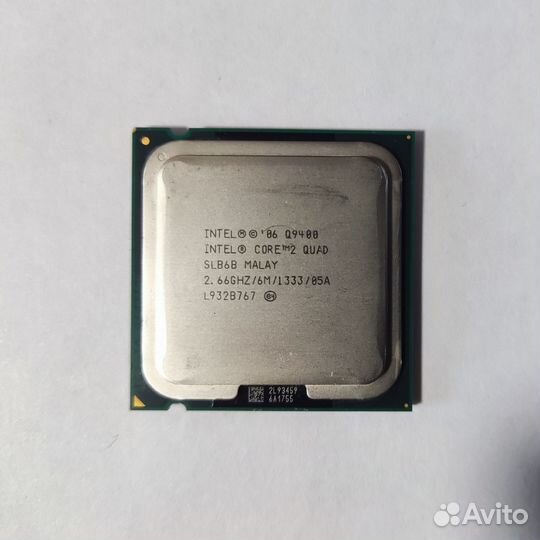 Процессор Intel Core 2 quad Q9400 2.66GHz LGA775