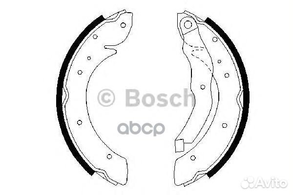 Колодки тормозные барабанные зад 0 986 48