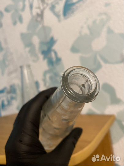 Ваза стекло с узким горлом IKEA икеа