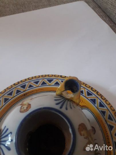 Редкость Куритильница Майолика 1580год