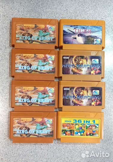 Картриджи dendy и sega