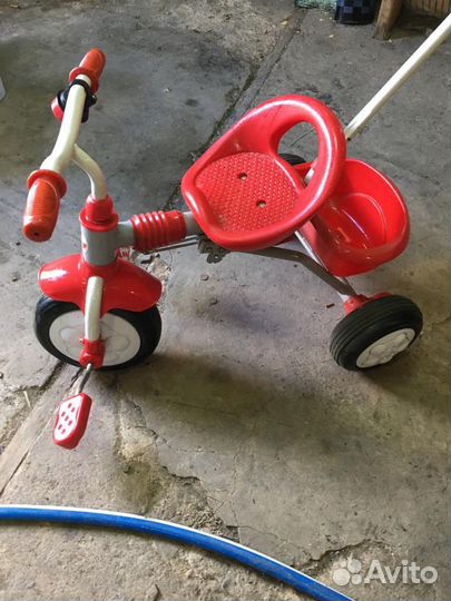 Детский велосипед с родительской ручкой