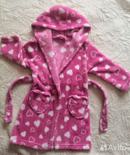 Халат банный для девочки